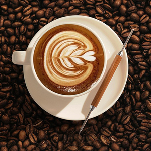 Penna per Latte Art in Acciaio Inox 304, Strumento per Disegno su Caffè con Manico in Legno, Doppia Punta, Accessori per Barista, Design per Espresso, Casa e Caffetteria - Product Image 5