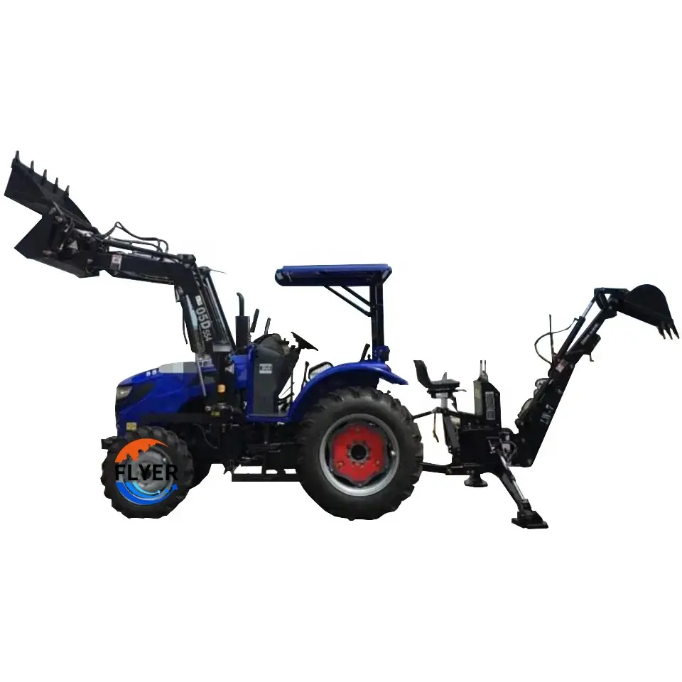 Traktor taman pertanian bersertifikasi CE dengan muatan depan