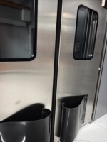 Porte industrielle à ouverture plate, design moderne, en alliage d'aluminium léger, résistant à la corrosion, certifiée CE, ignifuge 2h, idéale pour les gymnases