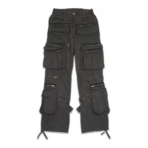 Pantalones Cargo de Diseño Personalizado al por Mayor, 100% Algodón, Estilo Hip Hop, con Múltiples Bolsillos para Hombre, Pantalones Cargo Personalizados para Hombre - Product Image 5
