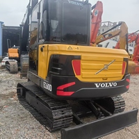Mini-excavatrice Volvo EC60D d'occasion, moteur d'origine, machine de construction compacte, prête à l'emploi, excavatrice d'occasion à vendre