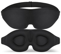 Antifaz 3D para Dormir, Máscara de Ojos de Espuma Suave, Bloquea el 99% de la Luz, Parche para Cubrir los Ojos