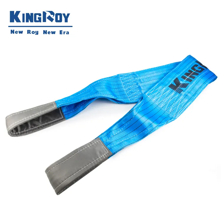 KingRoy 8ton Grey Flat 6:1/7:1 eye type webbing lifting sling with CE and GS certificate