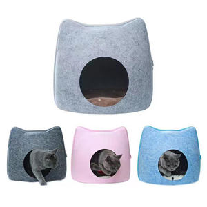 Casa de gatos plegable para interior, cueva para mascotas, cálida, con <span class=keywords><strong>doble</strong></span> capa, a buen <span class=keywords><strong>precio</strong></span> - Product Image 2