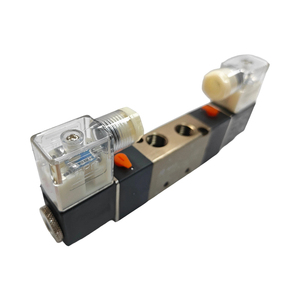 วาล์วควบคุมลม 4V220-08 4V110-06 5/2 5 ทาง 1/4" วาล์วโซลินอยด์ลม AC220V DC24V แบบคอยล์เดี่ยว รุ่น 4V210-08 - Product Image 3
