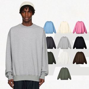 เสื้อสเวตเชิ้ตคอกลมผ้าคอตตอนผสม 350 กรัม คุณภาพสูง ผลิตตามสั่ง OEM MOQ ต่ำ สำหรับผู้ชายและผู้หญิง รุ่น H5485 - Product Image 1