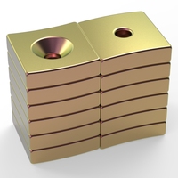 Magnet Neodymium N40H N42H N44H, Magnet Kipas Busur, Material Magnetik, Magnet Kuat, Magnet N52, Performa Putaran Tinggi