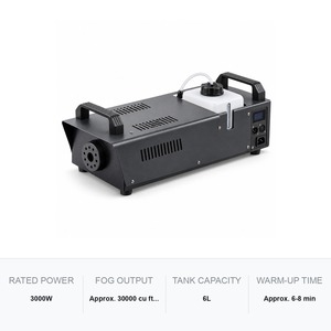 Machine à fumée 3000W DMX Touring Fogger, réservoir 6L, haute puissance, contrôle à distance et par minuterie - Product Image 5