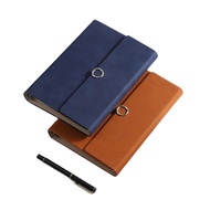 Journal intime en papier à grille vierge pour fournitures scolaires personnalisées, carnet de croquis A5 A6 B5, carnet à spirale avec porte-stylo
