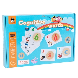 HOYE CRAFT เด็กวัยหัดเดิน,การเรียนรู้คำศัพท์<span class=keywords><strong>ภาษา</strong></span>อังกฤษตัวอักษรความรู้ความเข้าใจแฟลชการ์ดตัวอักษรการ์ดจับคู่ - Product Image 4