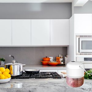 Picadora de Ajo Manual Multifuncional de Acero Inoxidable, Picadora de Verduras Portátil de Cocina, Mini Procesador de Alimentos de 3 Piezas para el Hogar - Product Image 4