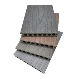 Siêu September khuyến mãi thời tiết kháng <span class=keywords><strong>WPC</strong></span> co-đùn decking phong cách đương đại Thiết kế sàn gỗ chải kết thúc - Product Image 4