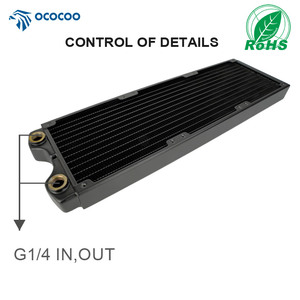 OCOCOO CRS36-27R Copper PC <b>Computer</b> Radiator With 120mm <b>Fan</b> Water Cooling Heat Exchanger for Gaming 360 Case Water Cooling - Product Image 5