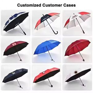 Modern 8-Bone Automatic Portable Sun Travel <b>Umbrella</b> Custom Folding Design with <b>Windproof</b> Function Iron Frame Customizable Logo - Product Image 5