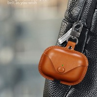 Estuche de Cuero de Alta Calidad para Auriculares Apple Airpods Pro 2 3, Funda Protectora de Cuero, Anti-Caídas, Resistente a Impactos