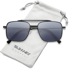 2025 Hot Selling Fashion Big Frame Double Beams Mens Sun Glasses UV400 Oversized Metal Sunglasses for Women - Product Image 2