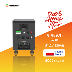 Estación de Energía Inteligente para el Hogar con Inversor Híbrido Todo en Uno de 6.2Kw y Batería LiFePO4 de 51.2V 6.6Kwh 130Ah, en Stock en Polonia - Product Image 1