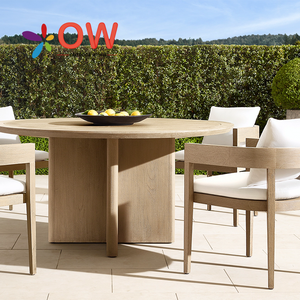 Patio bữa ăn tối đồ nội thất gỗ tếch đồ nội thất ngoài trời hiện đại ngoài trời Bàn và ghế biệt thự Patio bảng nhà hàng đồ nội thất - Product Image 2