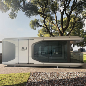 Internet Homestay contenitore Mobile in acciaio prefabbricato casa impermeabile edificio per uffici o uso alberghiero finito in stile capsula spaziale - Product Image 5