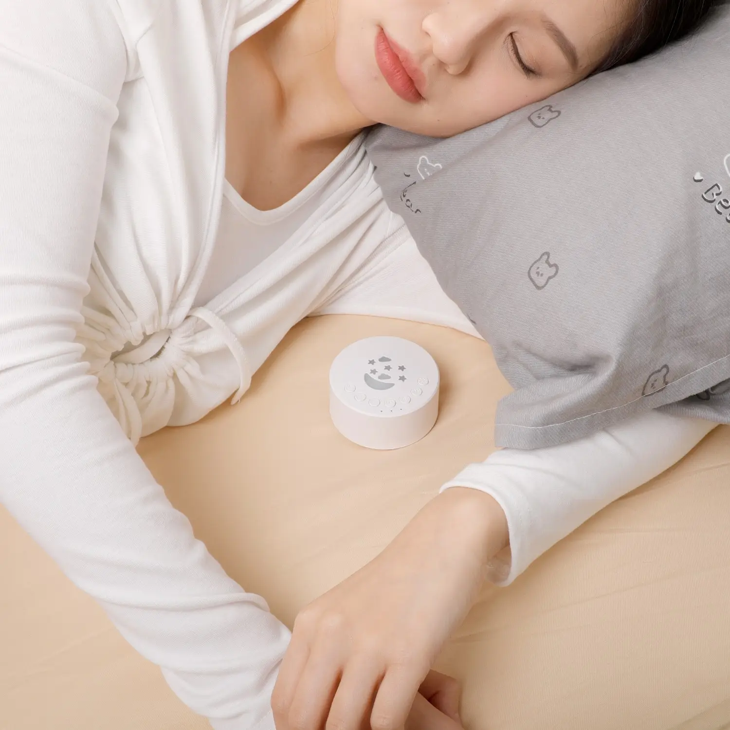 Portable White Noise Sound Machine Rechargeable Baby Sleep Machine Mini Sleeping Aid Speaker Portable Sleep Sound Baby
