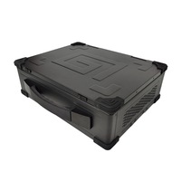 Baru 3U Portable ATX Industrial Server Chassis Horizontal FLEX PSU 3 PCI Slot Ruggedized Laptop Status stok