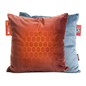 Coussin chauffant zoné en mousse à mémoire de forme avec chauffage USB pour chaise d'hiver, tailles personnalisées, couleur unie bordeaux et bleu marine, style original - Product Image 1