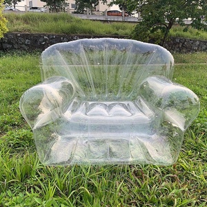 Fauteuil/Canapé Gonflable (Transparent) pour Enfants, Chambre de Filles Adolescentes - Mobilier Confortable Intérieur/Extérieur pour Piscine - Product Image 5