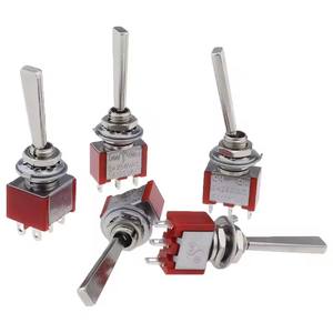 Saklar Toggle Datar Gagang Panjang Saklar Toggle 3/6Pin 2/3 Posisi ON OFF ON Pengunci Momentary RC Model Remote Control - Product Image 5