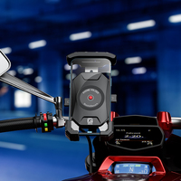 Haute Qualité 360 Rotation Smartphone Titulaire iPhone Moto/E-Bike Une Main Opération Téléphone Portable Étanche En Aluminium Acier