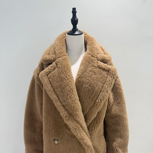 Vendita diretta in fabbrica giacca da <span class=keywords><strong>donna</strong></span> nuova moda tinta unita Cashmere lunga lana <span class=keywords><strong>Trench</strong></span> <span class=keywords><strong>donna</strong></span> - Product Image 5