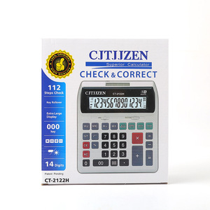 Calculadora de Propósito General Citizen CT-2122H de 14 Dígitos, Doble Fuente de Alimentación, Regalo Empresarial, Calculadora Electrónica - Product Image 2