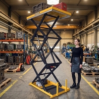 Plateforme élévatrice à ciseaux électrique série HD JIALITE, table élévatrice à ciseaux industrielle, stationnaire, pour opérations de production en usine, Q235
