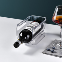 Range-bouteilles pour réfrigérateur, support empilable pour bouteilles de vin pour comptoir de cuisine