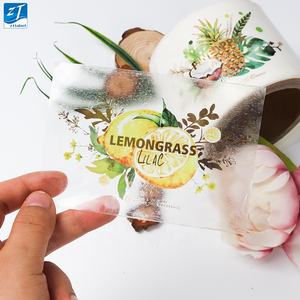 Hojas adhesivas transparentes personalizadas, pegatinas de vinilo transparente, PVC, Impresión de logotipos, rollo de etiquetas - Product Image 6