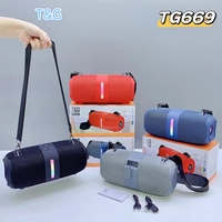 T & G TG669 haut-parleurs Bluetooth portables 30W sans fil sport Subwoofer LED étanche Audio TF carte haut-parleur à bandoulière