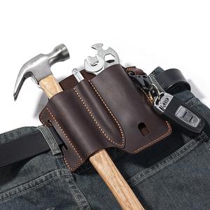 <span class=keywords><strong>Gaine</strong></span> d'organisateur d'outils de sac de taille en cuir véritable pour hommes faits à la main avec clip de <span class=keywords><strong>ceinture</strong></span> étui de poche personnalisable pour le stockage d'outils - Product Image 6
