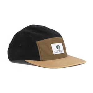 หมวกแก๊ปผ้าฝ้ายแบบไม่มีโครงสร้าง 5 ชิ้น ปักโลโก้ตามสั่ง สีกากี - Product Image 2