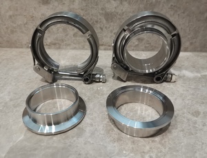 Хомут V-образный из нержавеющей стали SS304 с фланцем, настраиваемые размеры: 1.5, 1.75, 2, 2.25, 2.5, 3, 3.5, 4, 4.5, 5, 6 дюймов - Product Image 4