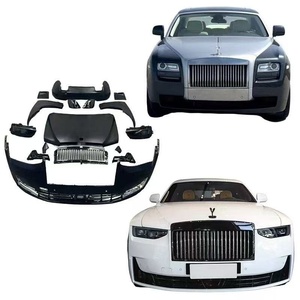 Kit carrosserie Rolls-Royce Ghost : Amélioration du modèle ancien vers le nouveau 2025 – Pare-chocs avant/arrière, phares et feux arrière en carbone noir, auto-adhésifs à 100 % - Product Image 1