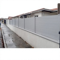 Clôture en aluminium moderne de 6 pieds de haut, de qualité supérieure, avec lattes, pour jardin, décorative, noire, thermolaquée, soudée, vente en gros du fabricant