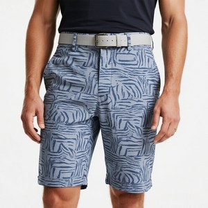 Mới Đến Lụa Màn Hình In Ấn Người Đàn Ông Bãi Biển Quần Short Chất Lượng Cao Mùa Hè Mùa Giản Dị Golf Polyester Chino Đàn Hồi Giữa Chạy Bộ - Product Image 1