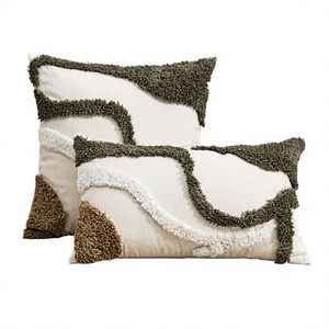 Funda de Almohada de Algodón con Diseño Floral, Decoración para Sala de Estar, Diseño Personalizado Boho, Ecológica, Venta al Por Mayor OEM - Product Image 1