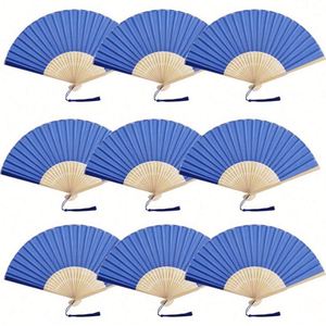 Abanico Plegable Clásico Personalizable de 7 Pulgadas, Portátil, Tallado, Estilo Arte Folclórico Blanco, Material de Bambú, para Regalos Empresariales, Decoración de Pared - Product Image 2