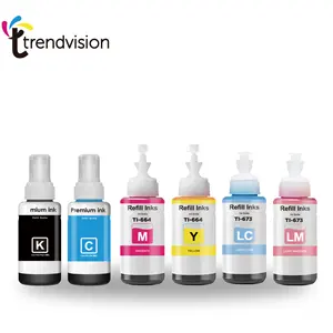 Trendvision Lọ Tương Thích T673 T6731 T6733 T6734 T6735 Mực Nhuộm Tintas Nạp Màu Cho Máy In Epson L800 L805 L850 L1800