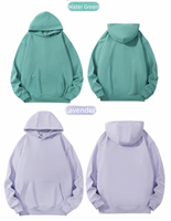 Vente en gros Sweat à capuche unisexe en molleton bouclette 380 g/m² épais, coupe oversize à épaules tombantes, couleur unie, style streetwear décontracté, pour couples