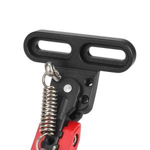 Ulip Black Red 17CM Longer Adjustable Kickstand Side Beveled Mounting Holes Electric Scooter Foot Support <b>Footrest</b> Parking - Product Image 3