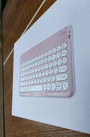 Casing Keyboard Ultra tipis dengan Keyboard nirkabel tombol elips Multimedia
