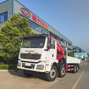 Shacman H3000 8x4 Truck With Palfinger Folding Boom Crane 20 Ton Knuckle Crane Truck for Sale - Product Image 1