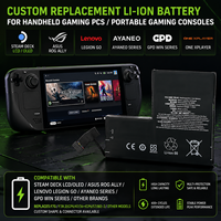 Paket Baterai Isi Ulang Khusus untuk Konsol Game Genggam Steam Deck ROG Ally Switch-1000-8000mAh Li-ion/Li-Polymer OEM