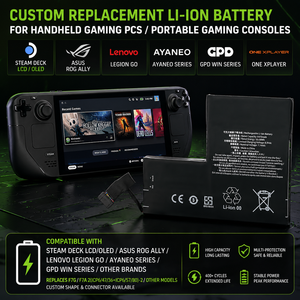 <span class=keywords><strong>Batterie</strong></span> externe rechargeable personnalisée pour consoles de jeux portables Steam Deck ROG Ally Switch - 1000-8000 mAh Li-ion/Li-polymère OEM - Product Image 2